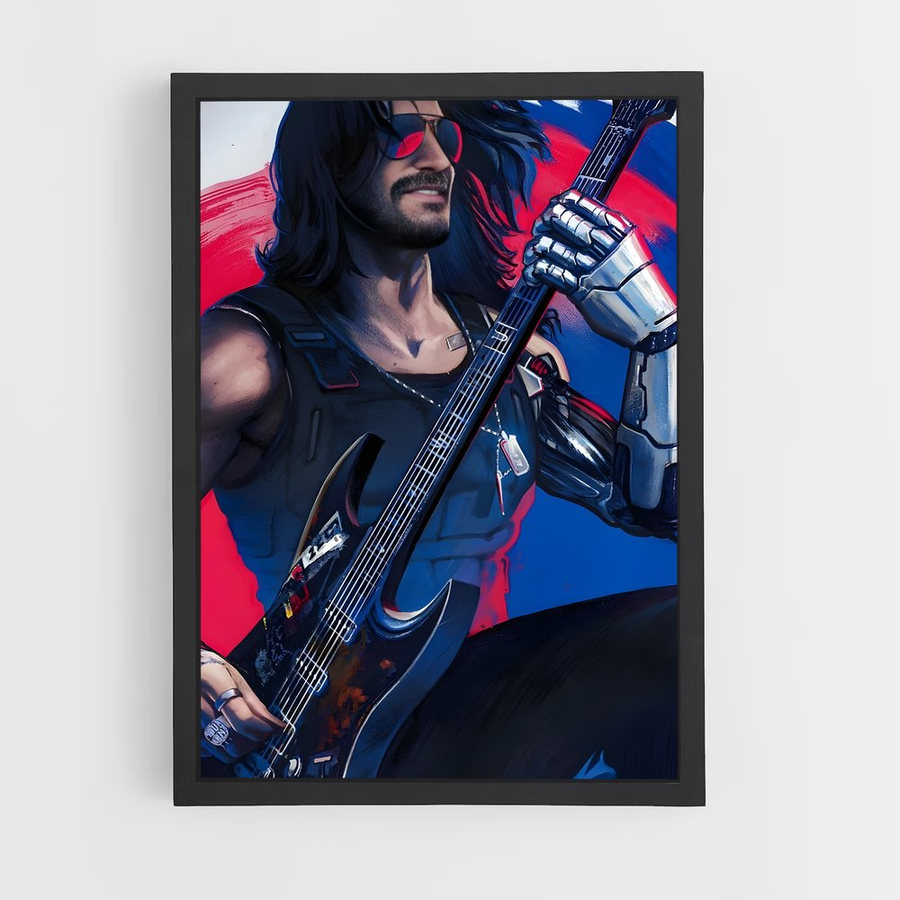 Poster Rhythm & Rebellion – affiche Cyberpunk (vue 2)